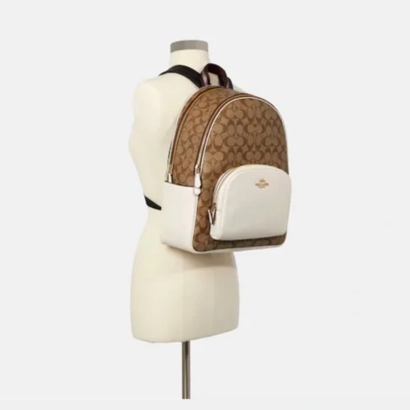 COACH Court Backpack In Signature Canvas - Picture 4 of 10